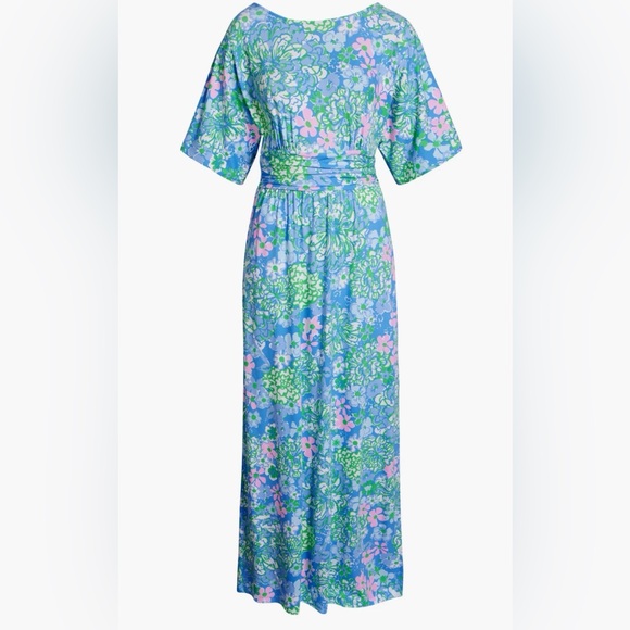 Lilly Pulitzer Parigi Boat Neck Maxi Dress - Picture 1 of 6
